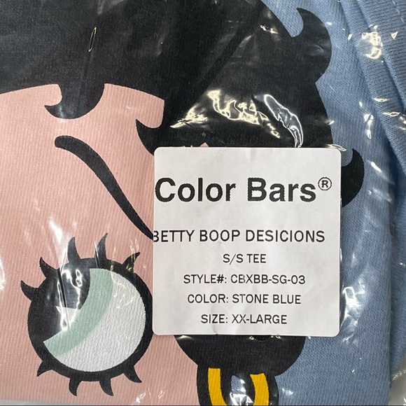 Betty Boop Devil & Angel Mens XXL Blue Graphic Tee Shirt - Picture 5 of 5